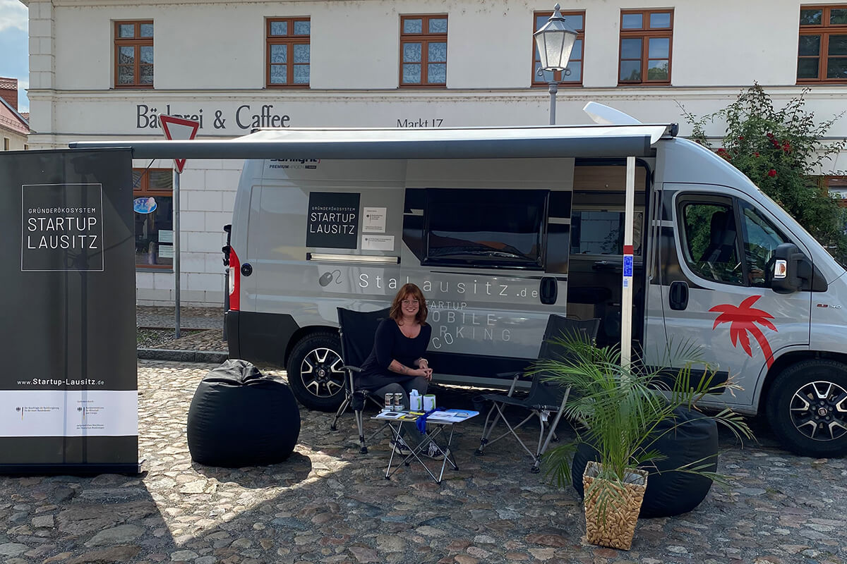 Das StartupMobil von Startup Lausitz kommt in das Dock3 Lausitz