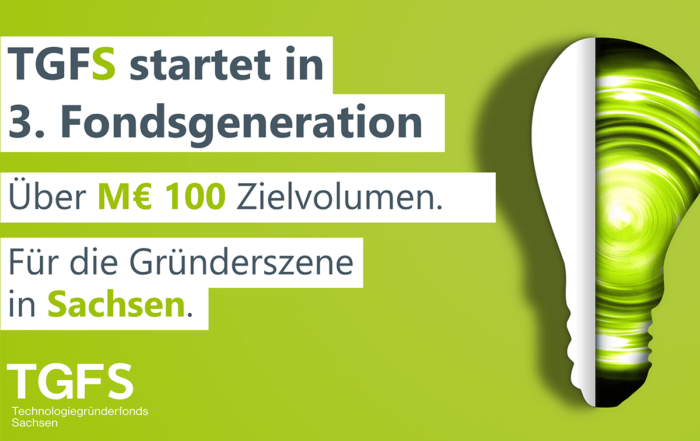 Sachsen setzt Technologiegründerfonds TGFS fort