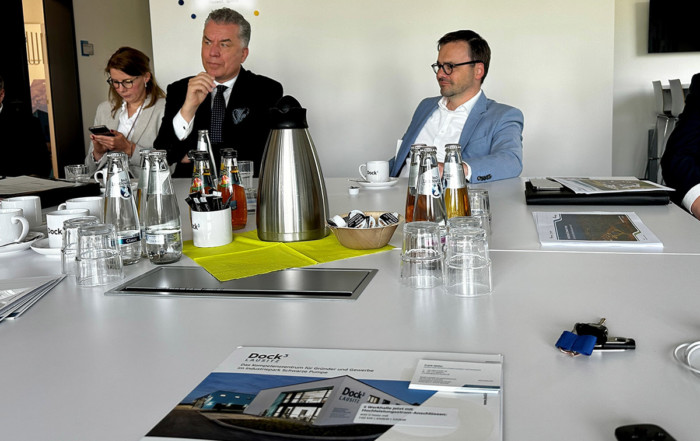Brandenburgischer EU-Abgeordneter Dr. Christian Ehler im Dock3 Lausitz