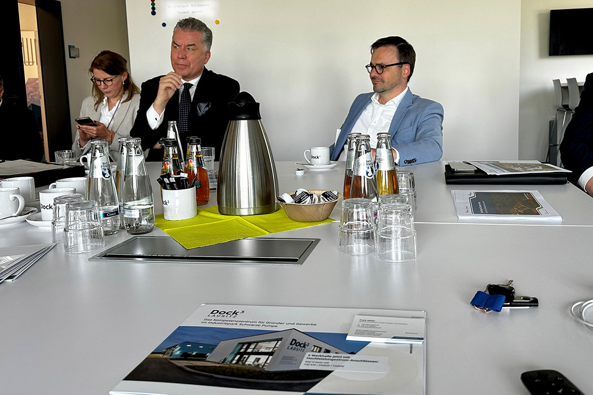 Brandenburgischer EU-Abgeordneter Dr. Christian Ehler im Dock3 Lausitz