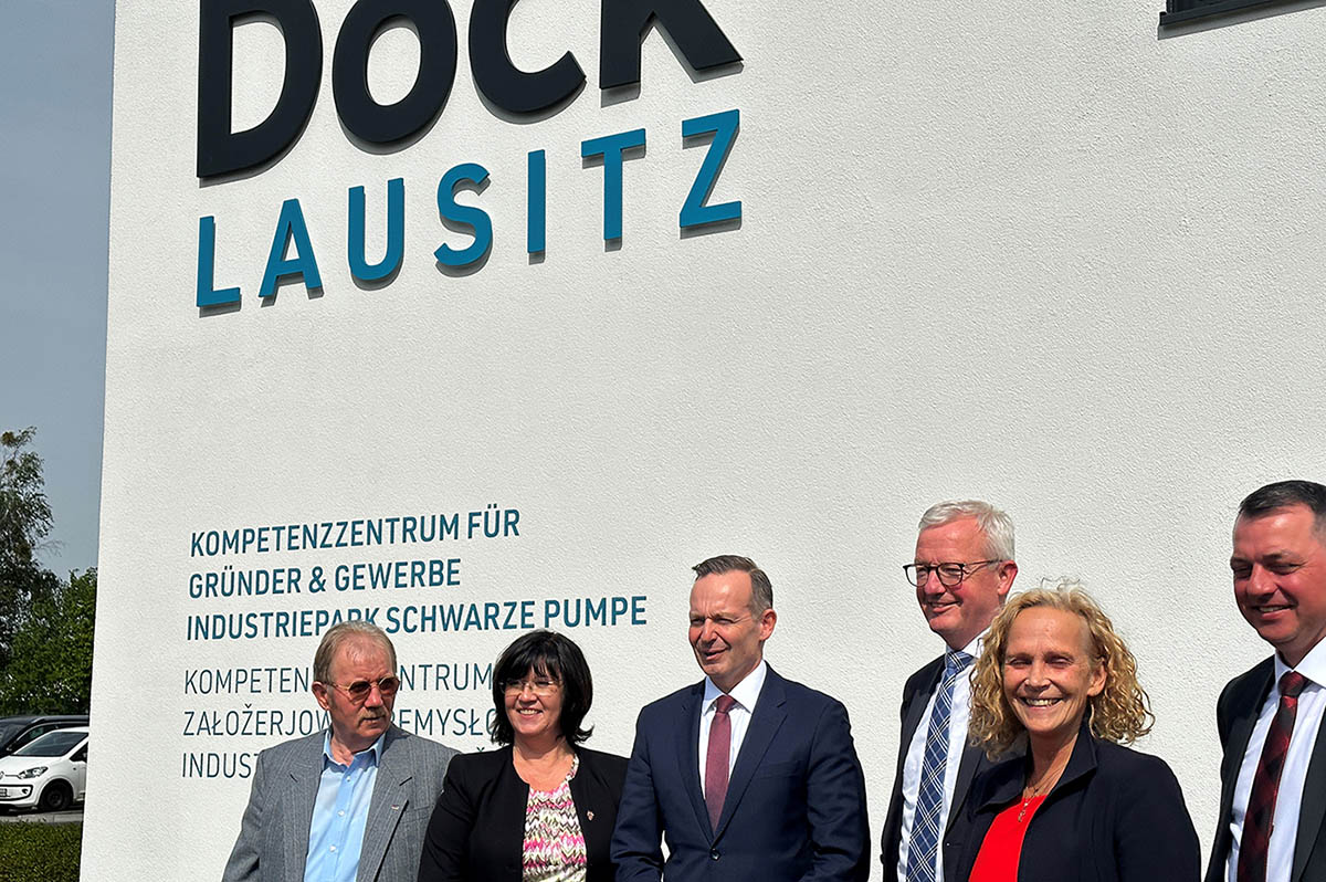 Bundesverkehrsminister Volker Wissing im Dock3 Lausitz